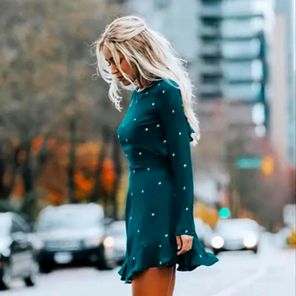 Open back mini dress
